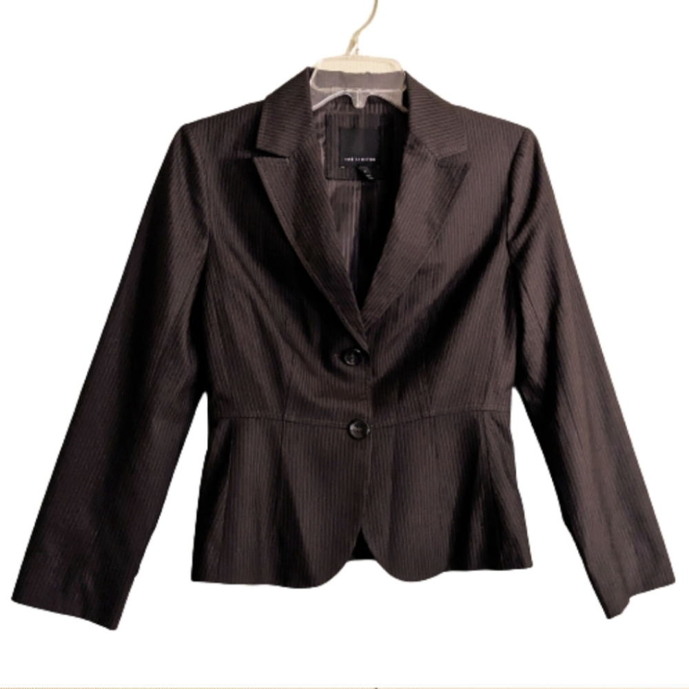 Brown Pinstripe Women's Blazer